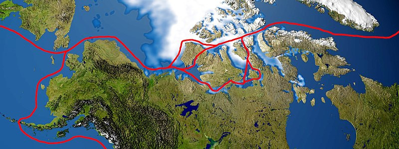 Popular Northwest Passage routes