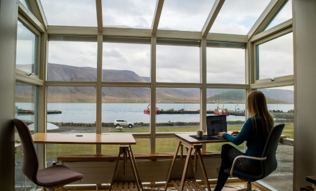 Remote Working in Iceland Self-Portrait
