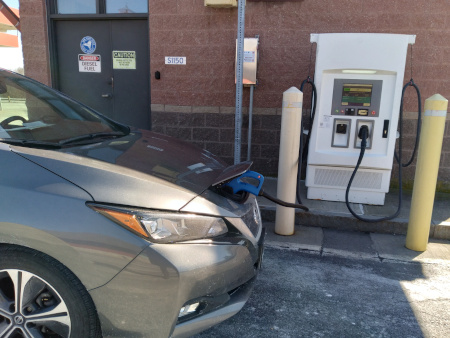 Charging our Nissan Leaf