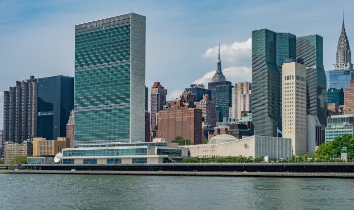A rare view of the Manhattan skyline from Roosevelt Island
